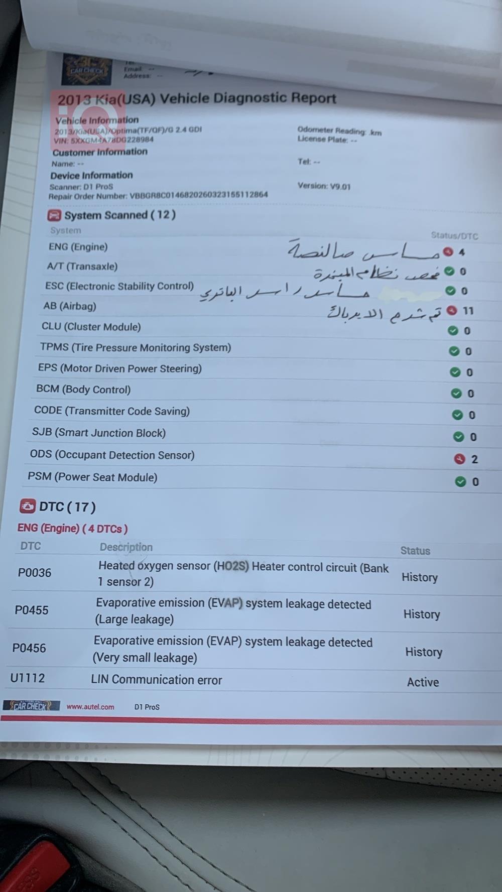 كيا اوبتيما